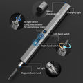 Precision Electric Screwdriver Set – LED Shadowless Light & Magnetic Project Mat