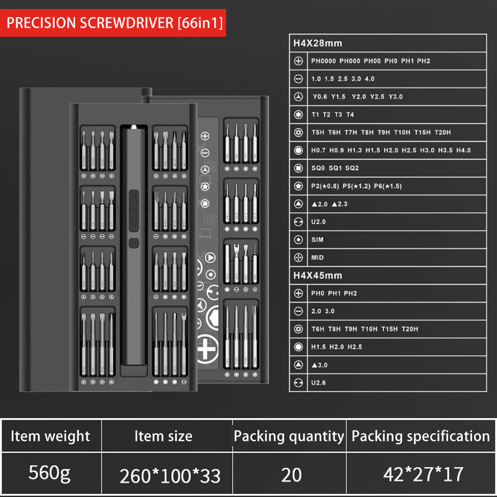 Precision Electric Screwdriver Set – LED Shadowless Light & Magnetic Project Mat