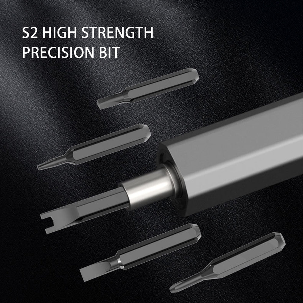 Precision Electric Screwdriver Set – LED Shadowless Light & Magnetic Project Mat