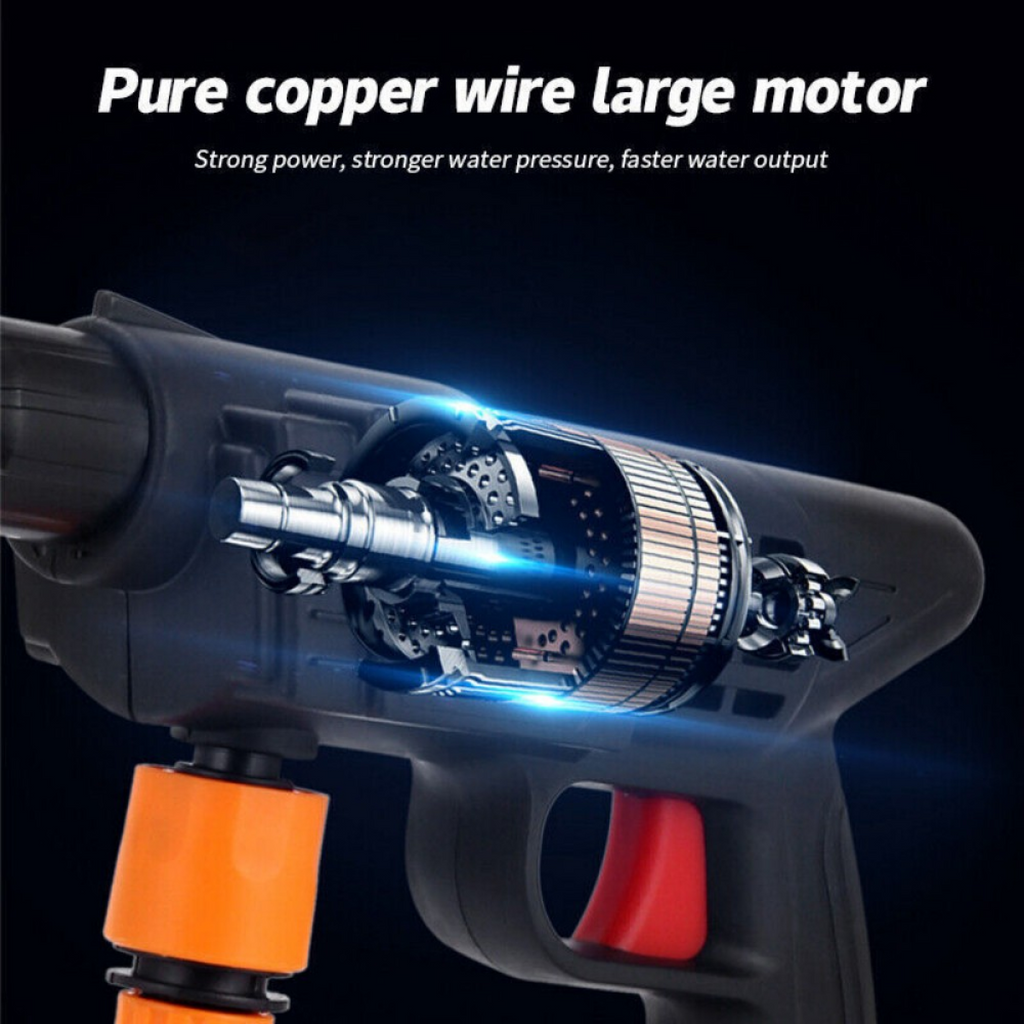 Cordless High-Pressure Power Washer – Portable Car Jet Wash Kit