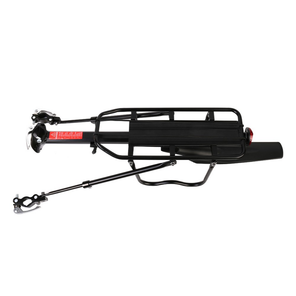 Aluminum Alloy Bicycle Rear Pannier Rack Mountain Bike Rear Carrier with Adjustable Fender