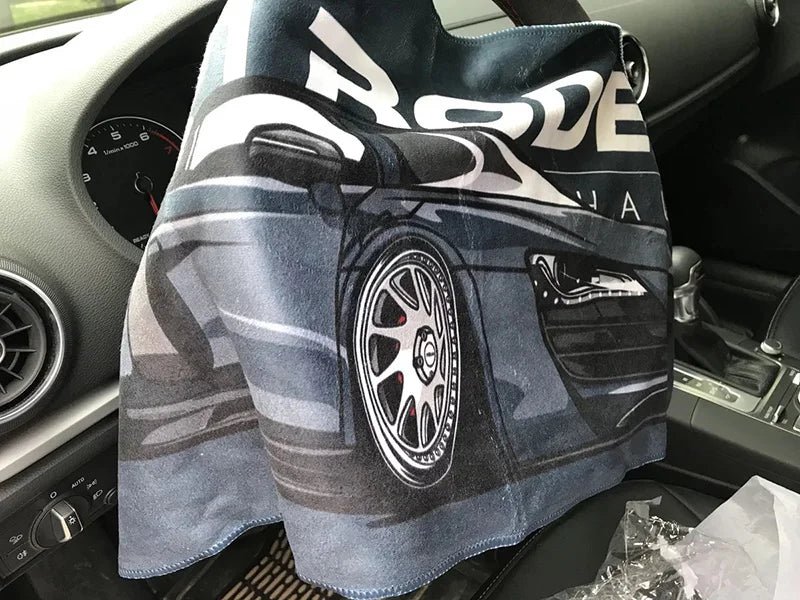Premium Car Wash Microfiber Towel (34x34) Large Car Cleaning & Drying Cloth | Scratch-Free Hemming for Detailing, Car Care & Custom Mods | 75x75cm