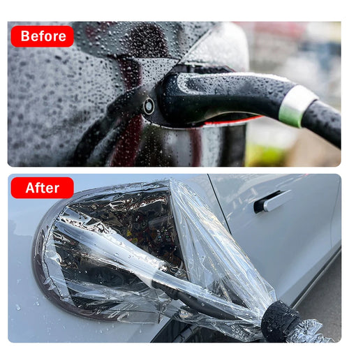 kebidumei Universal EV Charger Rain Cover – Waterproof & Snowproof Magnetic Charging Port Protector for Electric Vehicles – All-Weather Outdoor Protection