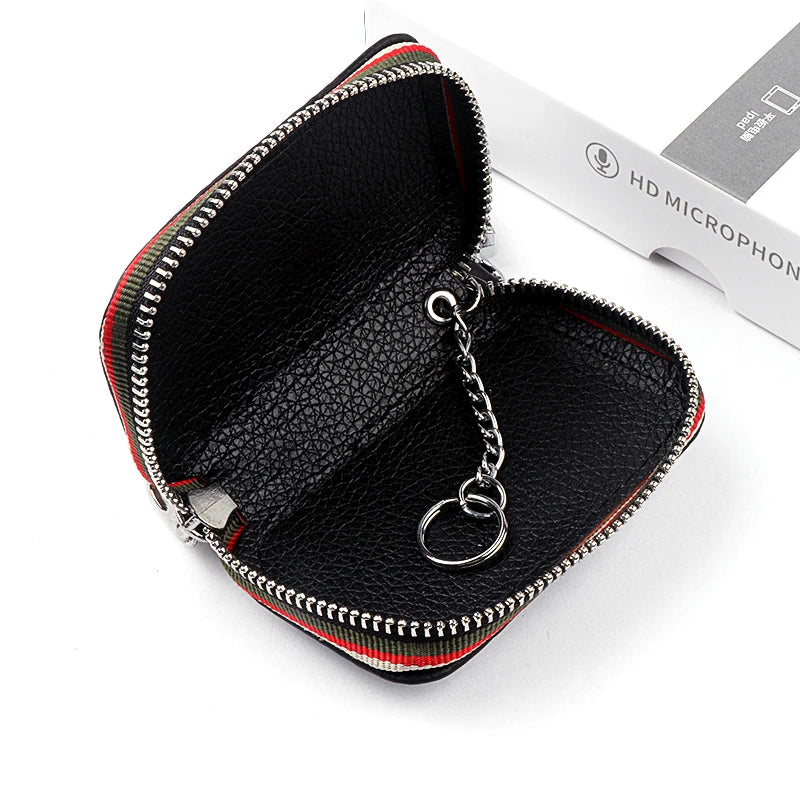 Premium Genuine Leather Car Key Fob Cover - Audi S-Line Edition. Alternative: Luxury Leather Key Protector for Audi A1, A3, A4, A5, A6, Q3, Q5, Q7