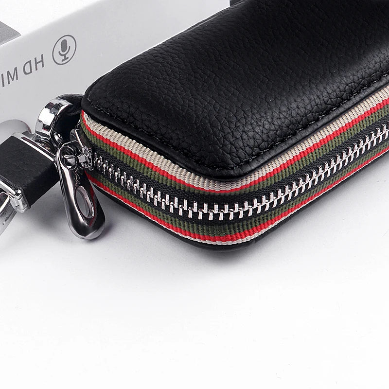 Premium Genuine Leather Car Key Fob Cover - Audi S-Line Edition. Alternative: Luxury Leather Key Protector for Audi A1, A3, A4, A5, A6, Q3, Q5, Q7