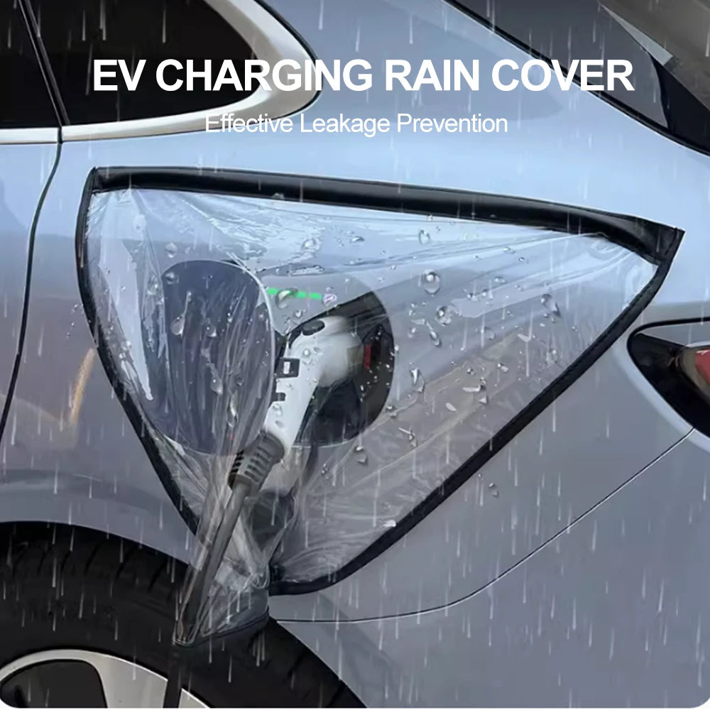 kebidumei Universal EV Charger Rain Cover – Waterproof & Snowproof Magnetic Charging Port Protector for Electric Vehicles – All-Weather Outdoor Protection