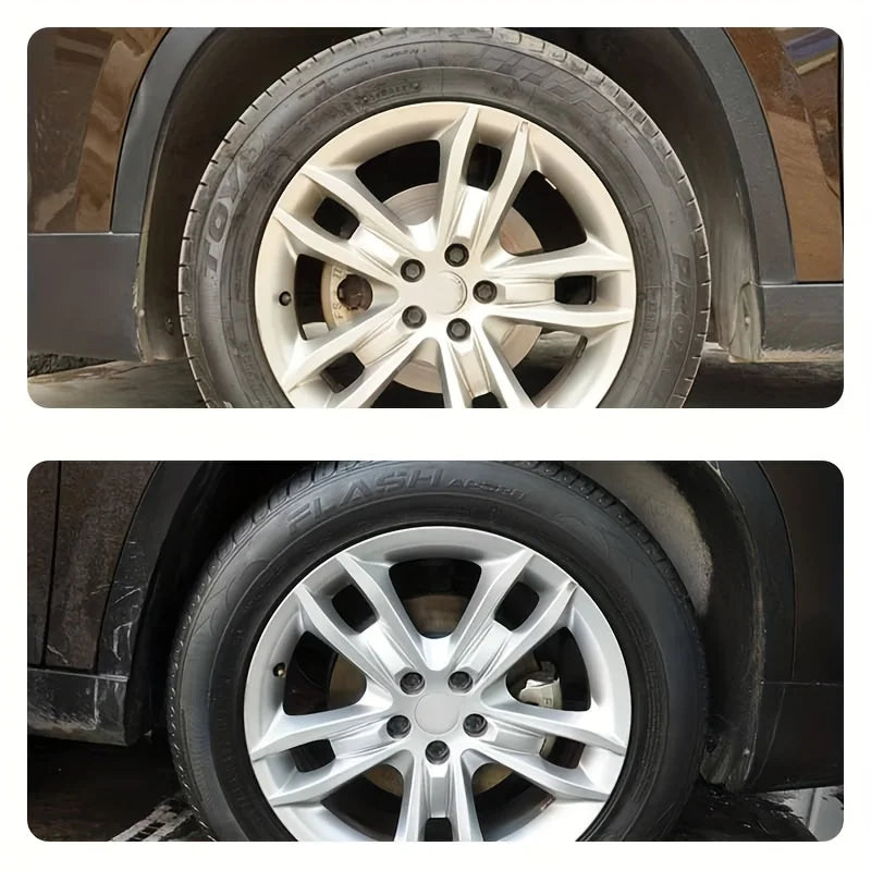 Premium Black Shiny Tire Wax | Long-Lasting High-Gloss Shine, UV Protection & Anti-Cracking Rubber Restorer
