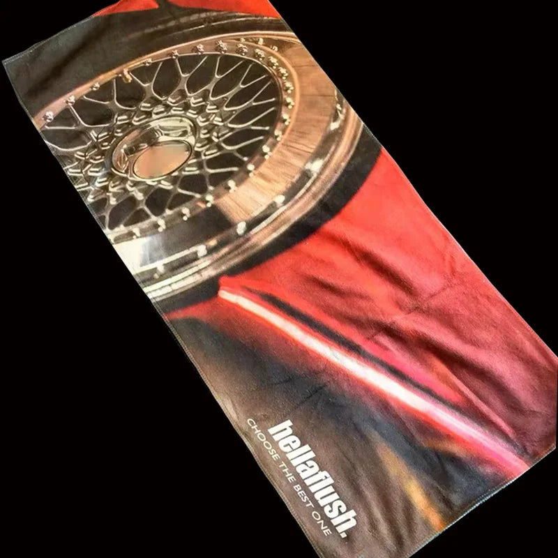Premium Car Wash Microfiber Towel (34x34) Large Car Cleaning & Drying Cloth | Scratch-Free Hemming for Detailing, Car Care & Custom Mods | 75x75cm
