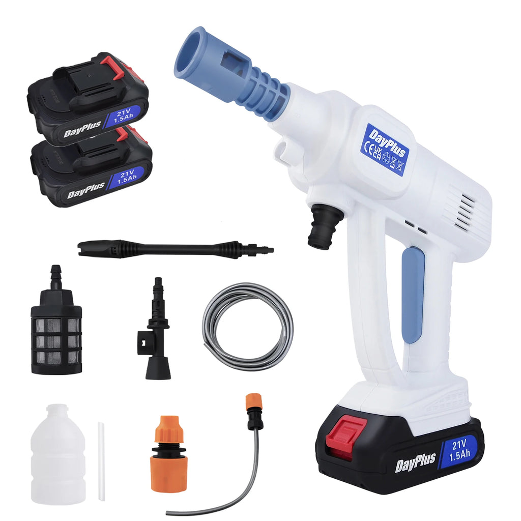 Aqua Jet Pro Cordless | Portable High-Pressure Car Wash with 6-in-1 Nozzle | Handheld Power Washer for Garden, Windows, Cars & Motorbikes