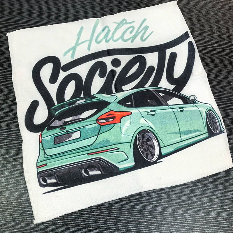 Premium Car Wash Microfiber Towel (34x34) Large Car Cleaning & Drying Cloth | Scratch-Free Hemming for Detailing, Car Care & Custom Mods | 75x75cm