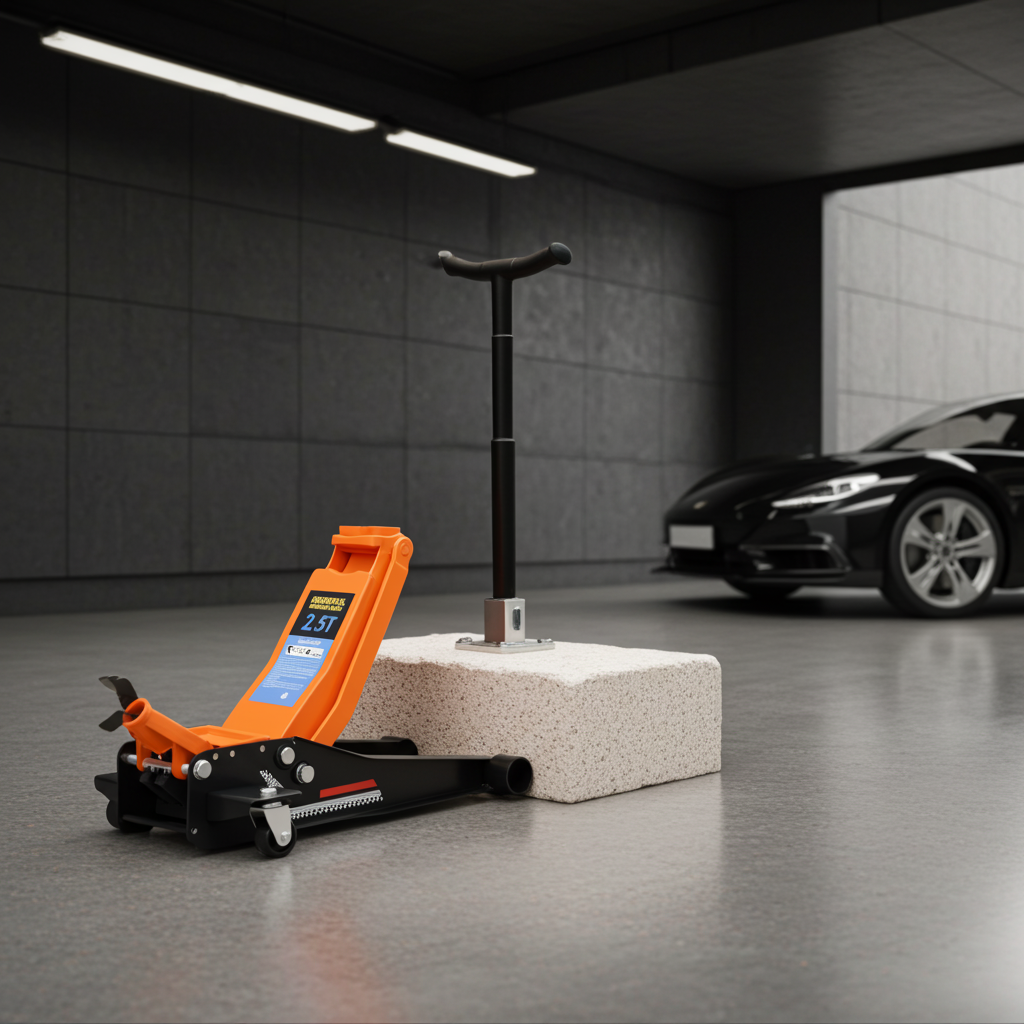 2.5 Ton Low-Profile Hydraulic Floor Jack – Rapid Dual Pump Lifting (7.5cm - 47cm)